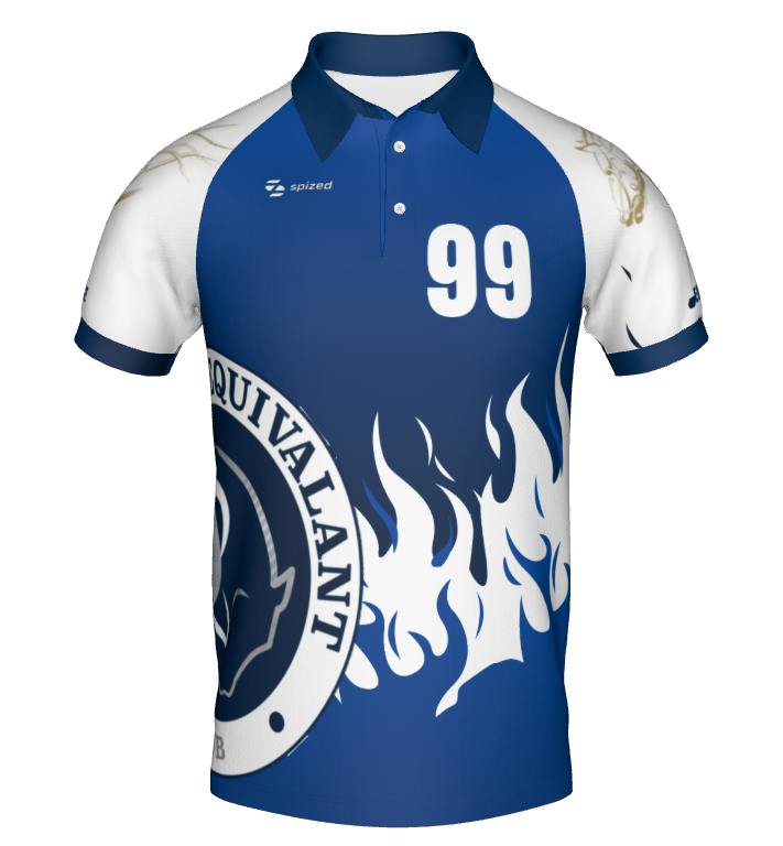 Player Polo Blue Flames